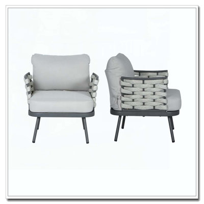 Coussin hydrofuge en acier pour fauteuil club