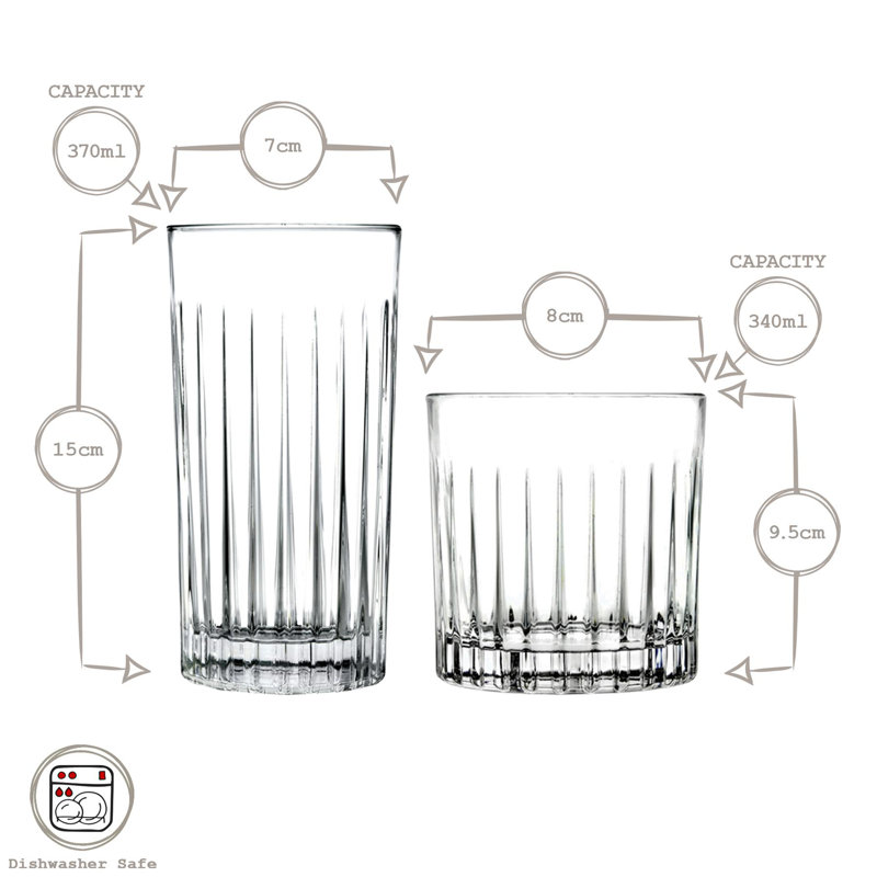 370ml Highball Glass Set