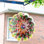 Abstract Metal Wind Spinner For Garden, 3D Design, Blue