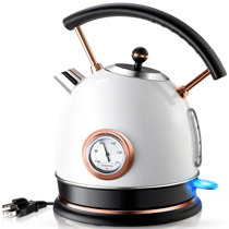 LUXESIT 1.5L Kettle With Thermometer-Double Layered Stainless Steel Bottom  Gooseneck Kettle