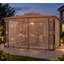 Pavillon de jardin à double toit 13 pi x 11 pi avec moustiquaire, abri de jardin robuste-129983633-123780557