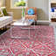 Tapis d'intérieur grenat en polyester Hallsville Arcadia-1742410029