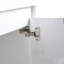 Meuble-lavabo 24 po avec lavabo en résine, 2 portes à fermeture en douceur, fixation à flotteur