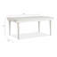 Table de salle à manger extensible rectangulaire avec 2 chaises d'appoint et 2 chaises d'appoint rembourrées-996171837