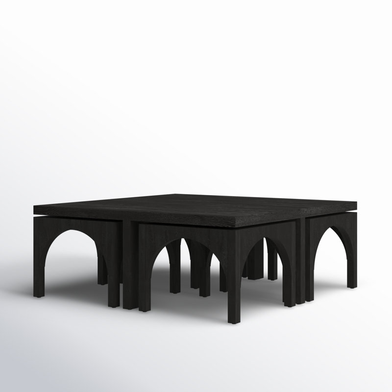Amara Nesting Coffee Table, Black Oak Veneer