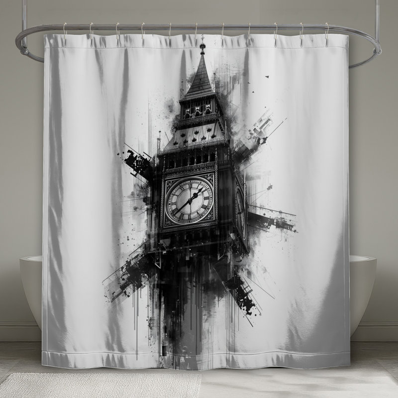 Rideaux de douche Iconic Tower, L 70 po x H 93 po