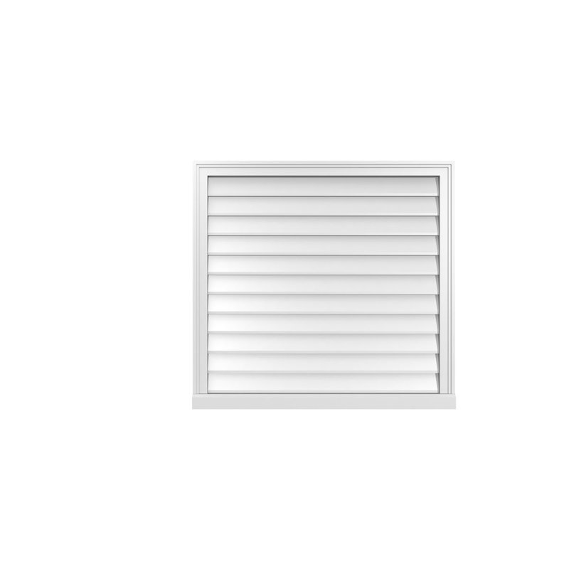 Cadre de seuil Brickmould, brun clair apprêté, H 34 po x l 36 po x P 2 po