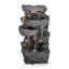 Glines Outdoor Weather Resistant Cascade Fountain with Light