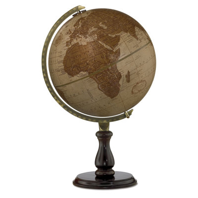 Globe terrestre en cuir