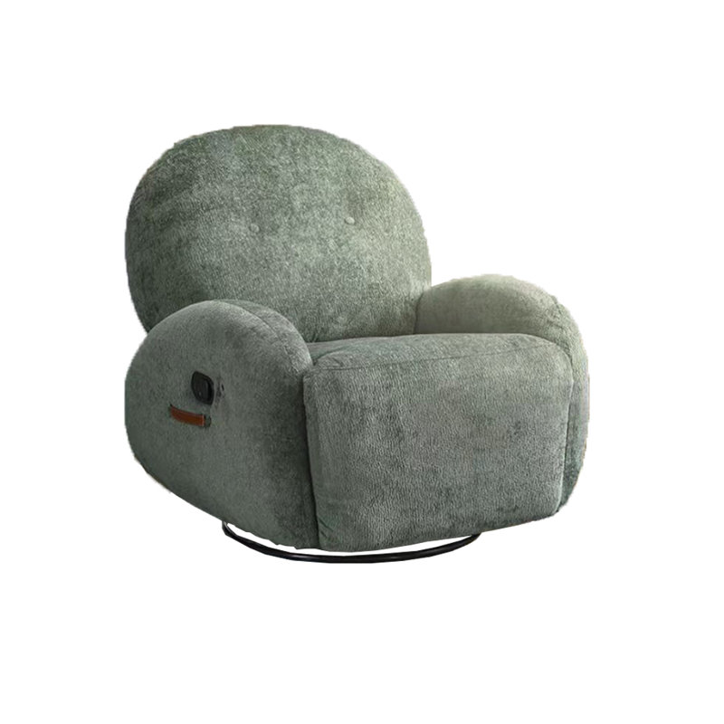Sasia Upholstered Recliner, Beige Polyester Blend