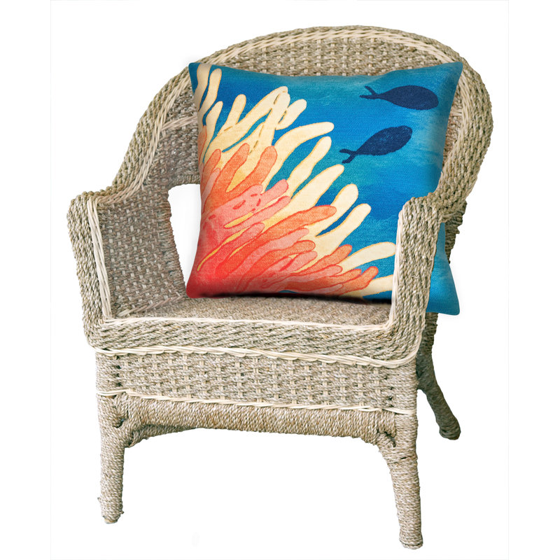 Coral Rectangular Polyester Indoor/Outdoor Decorative Pillow