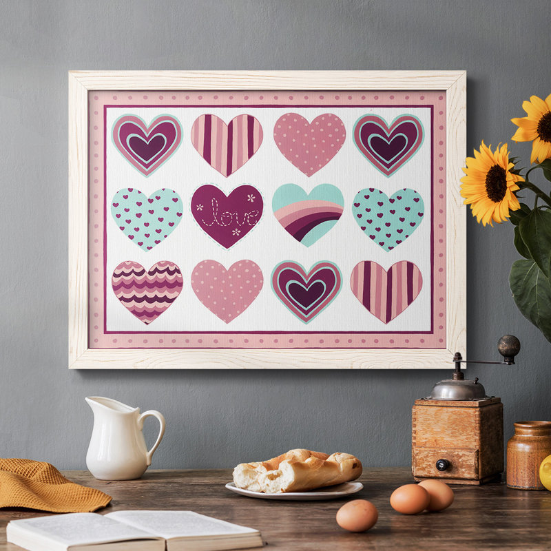 Sweet Valentine Collection, peinture sur toile encadrée, Blanc, H 28 po x l 42 po x P 1,5 po