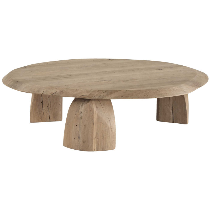  Tiernan Reclaimed Oak Round Coffee Table