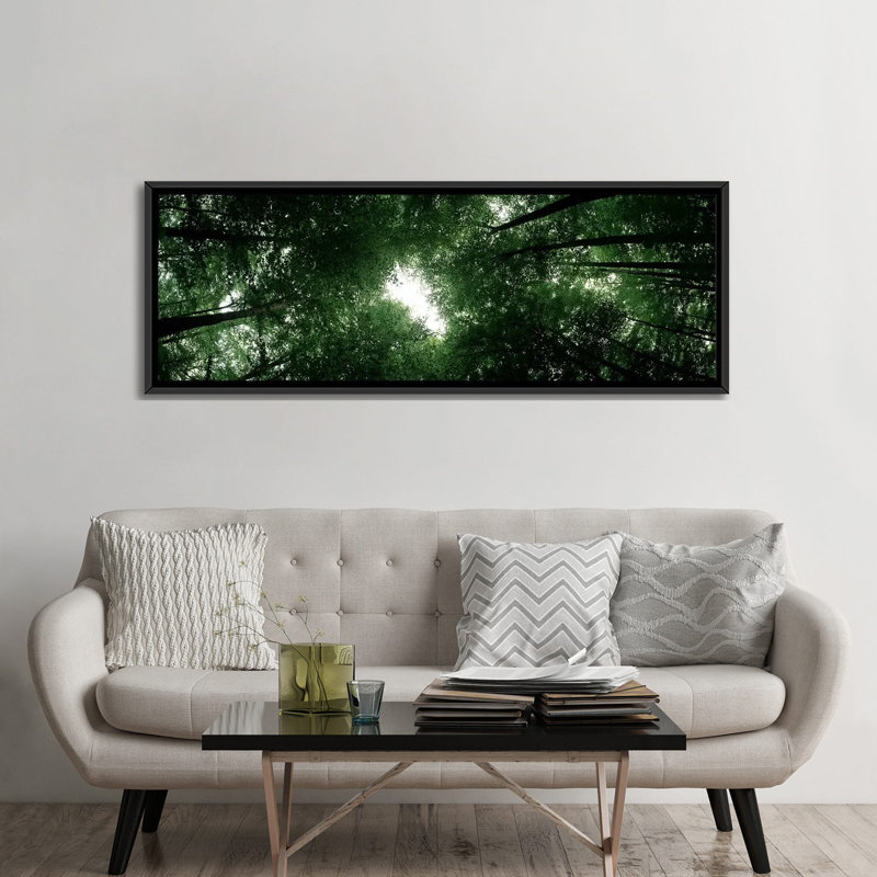 Reproduction de photo sur toile, panoramique, H 24 po x l 72 po x P 1,5 po, Toile encadrée noire