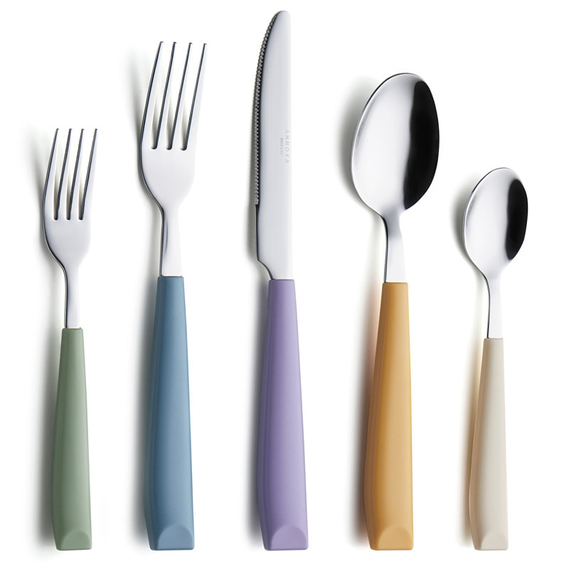 Annova Stainless Steel Flatware Set - Service for 4, Turquoise