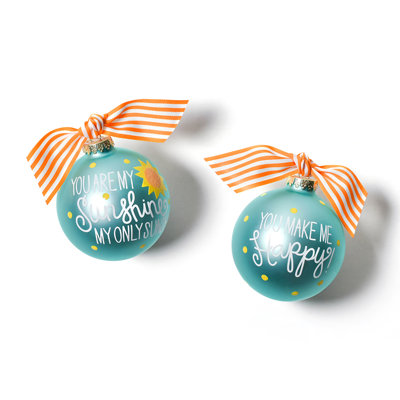 3.94'' Glass People Ball Ornament