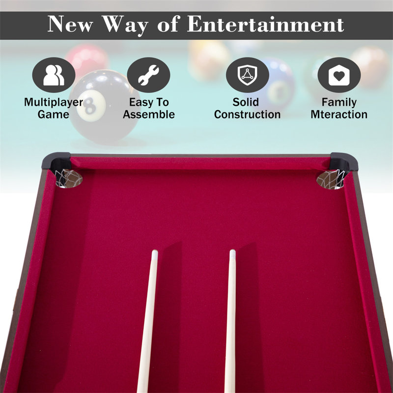 Table de billard portative RayChee, Rouge