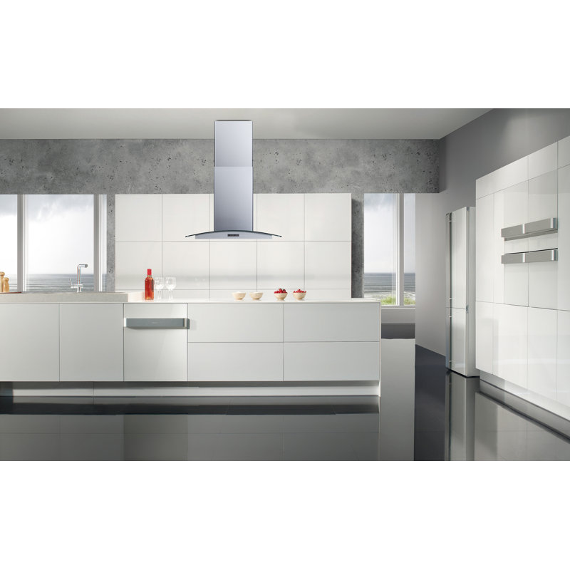 H101C Series 30" 267 CFM Convertible Island Range Hood in Stainless Steel With Filter Included