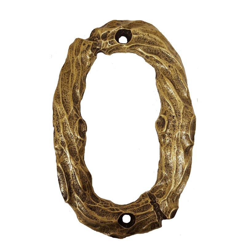 Numéro de maison de 4 po, 5, Bronze luxueux