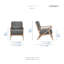 Fauteuil de 27,5 po de large Jakye-2107644000