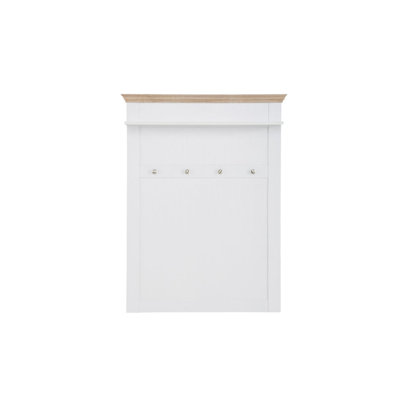 Rawls 4 - Hook Panel Hardware, White / Oak