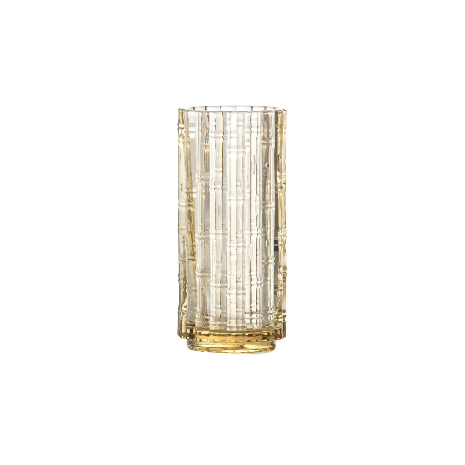 Ribbed Whiskey Glass, 11.5 fl oz, Ginger Gold