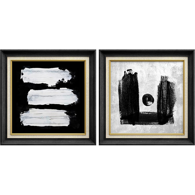 " Grunge " 2 - Pieces, Black