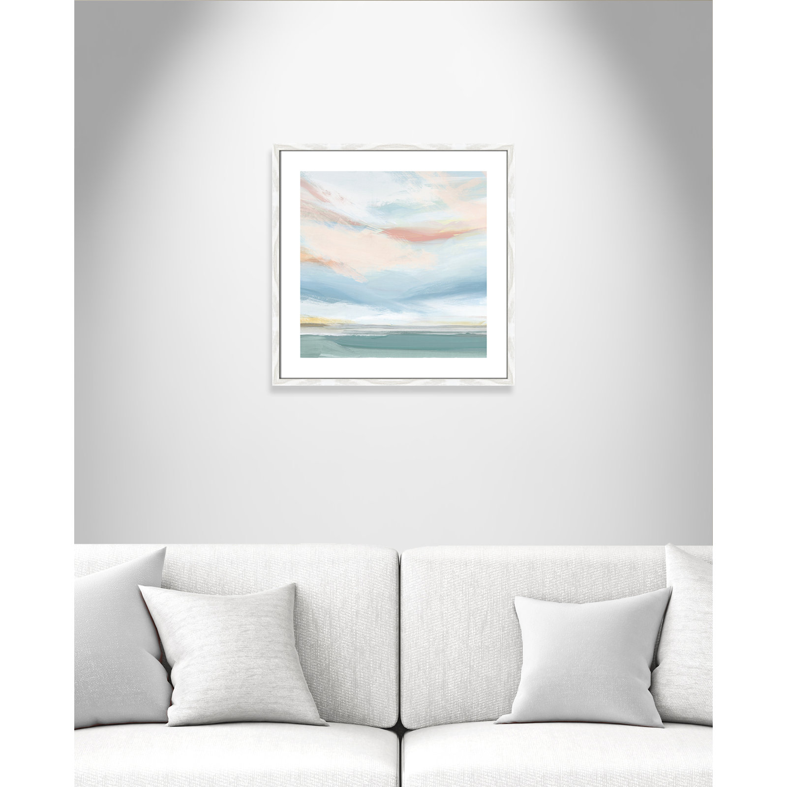 Delphi "Sweetness I" Painting by Isabelle Z, 24.75" H x 24.75" W x 0.75" D, White Wood Framed Paper