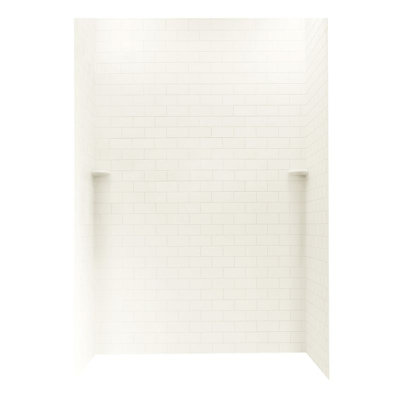 Solid Surface Three Panel Shower Wall