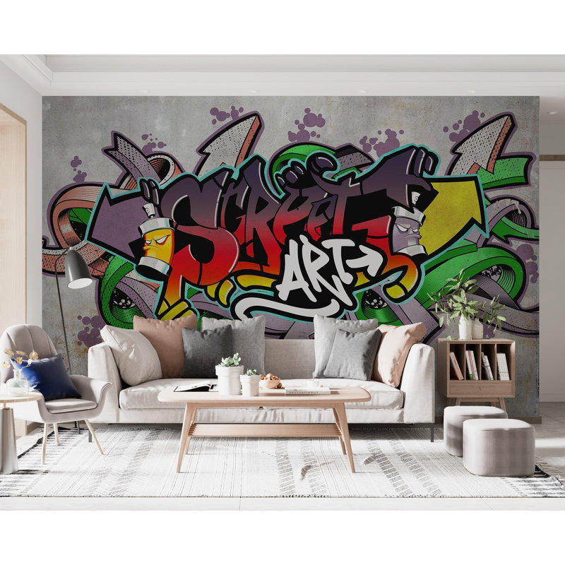 Murale pelez et collez Gurasees, L 3,41 pi x l 57 po