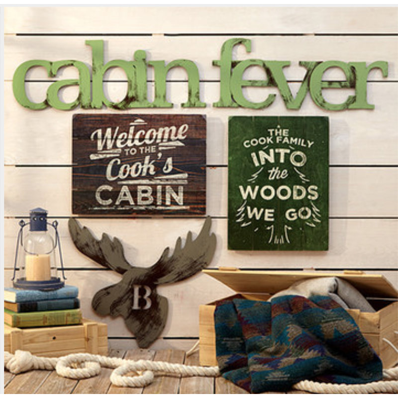 Cabine fever wall decor