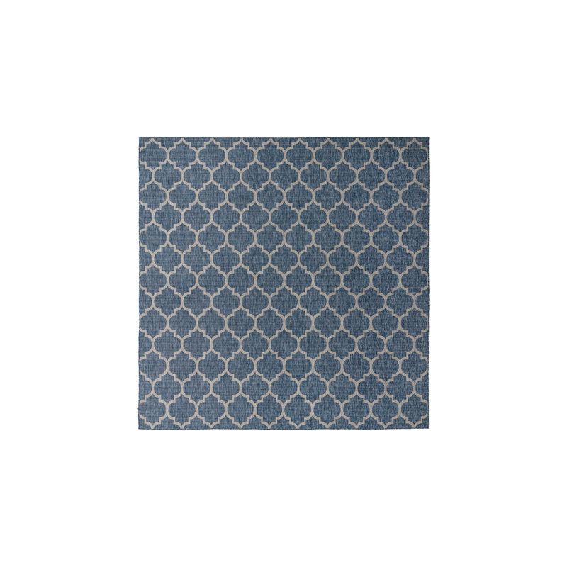 Suffolk Blue Indoor/Outdoor Area Rug, Square 13'