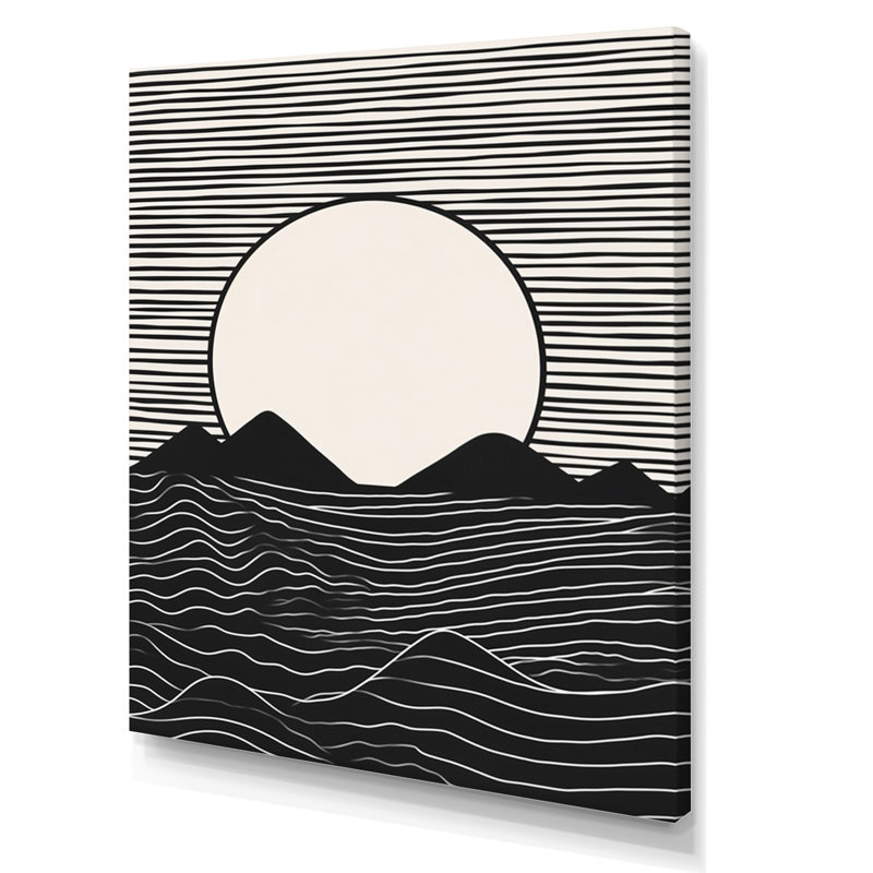 " Simple Horizon I ", 32" H x 24" W x 1" D, Wrapped Canvas