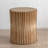 Ceilia Coffee Table,Side Table with Vertical Texture Relief Design