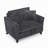 46" W Corduroy Armchair-2055568686