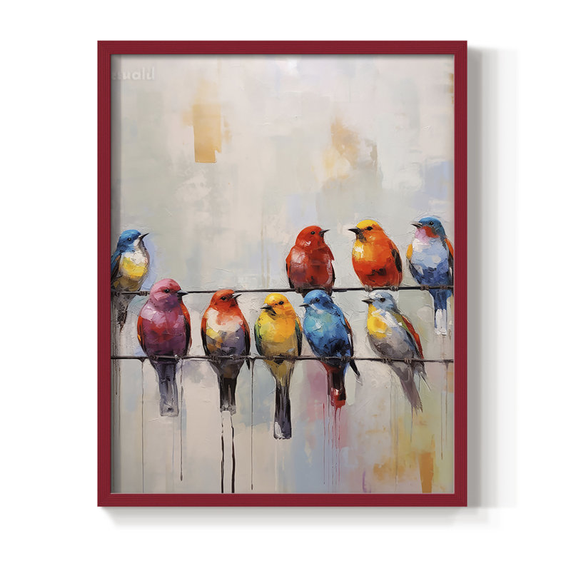 "ANIMALS Series Dxi", H 11 po x l 9 po, Rouge