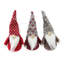 Ensemble de 3 décorations de Noël gnome rouge et brun 4,5 po