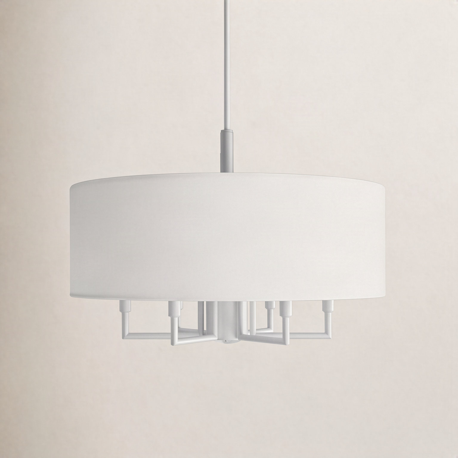 Moonlighter 7-Light Chandelier, White