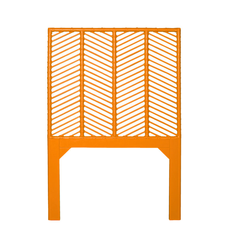 Liam Headboard, Citrus Orange, Twin