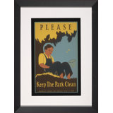 Vintage Green Poster II Print