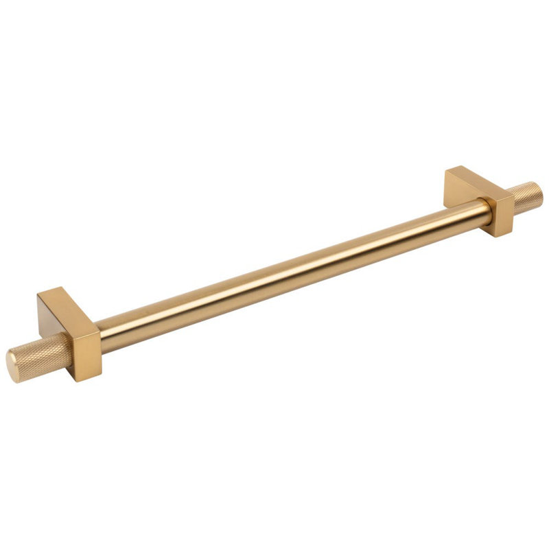 Larkin 4 Knurled Ends Appliance Pull, 12", Satin Bronze