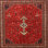 Tapis oriental rouge / beige / noir