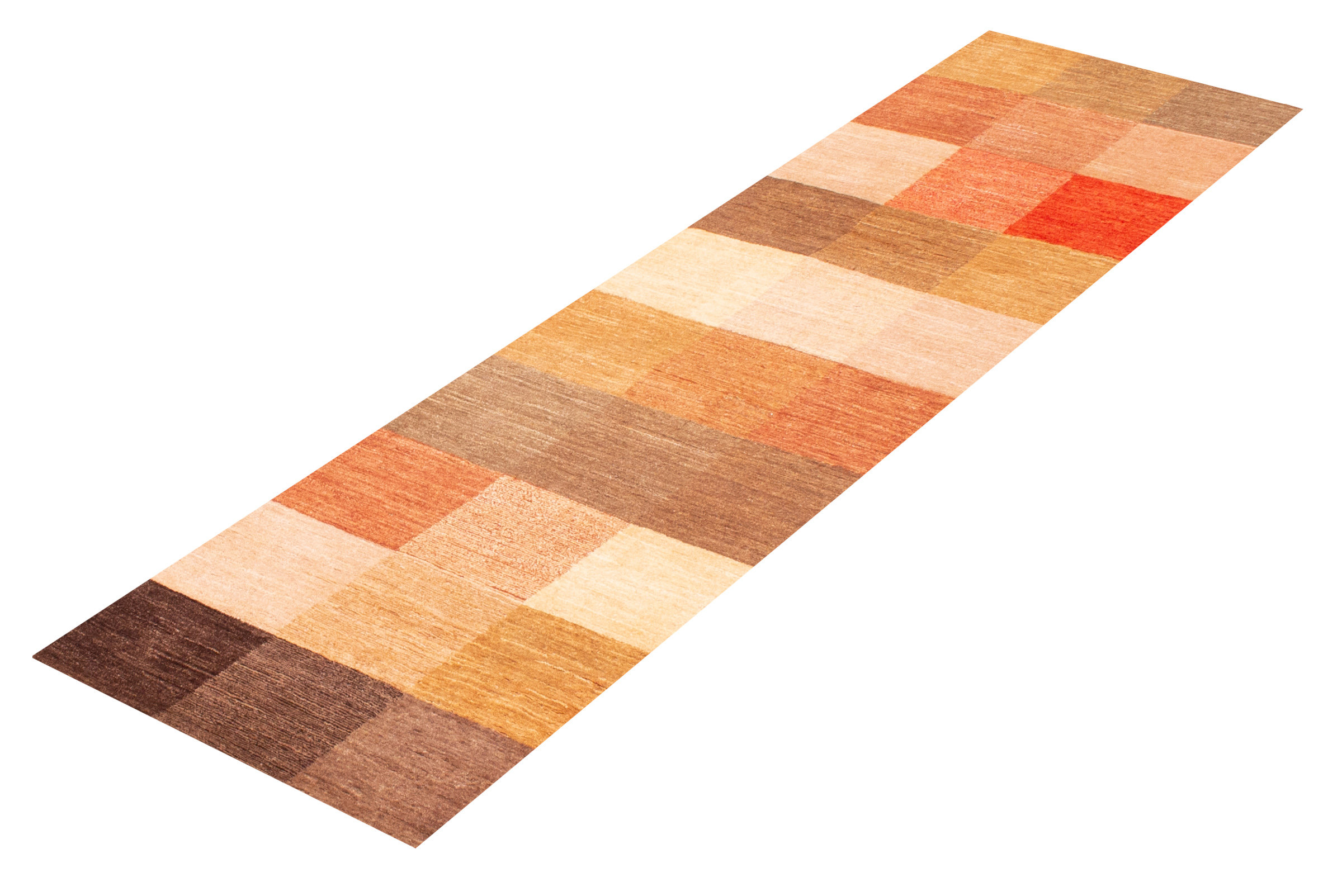 Gracie Oaks Quanterrious Patchwork Hand-Knotted Runner 2'11