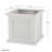 Pure Garden 14.65in Faux Rattan Planter Box, White-1792958459