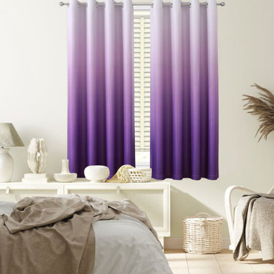 Ombre Room Darkening Curtains, 2 Panels Set