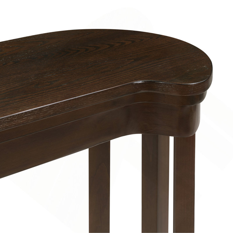 Ensemble de table de bar 4 pièces avec 3 tabourets de bar rembourrés en polyuréthane, table de petit-déjeuner avec 3 tabourets rembourrés, ensemble de table de salle à manger à hauteur de comptoir en bois massif pour le salon, la salle à manger.