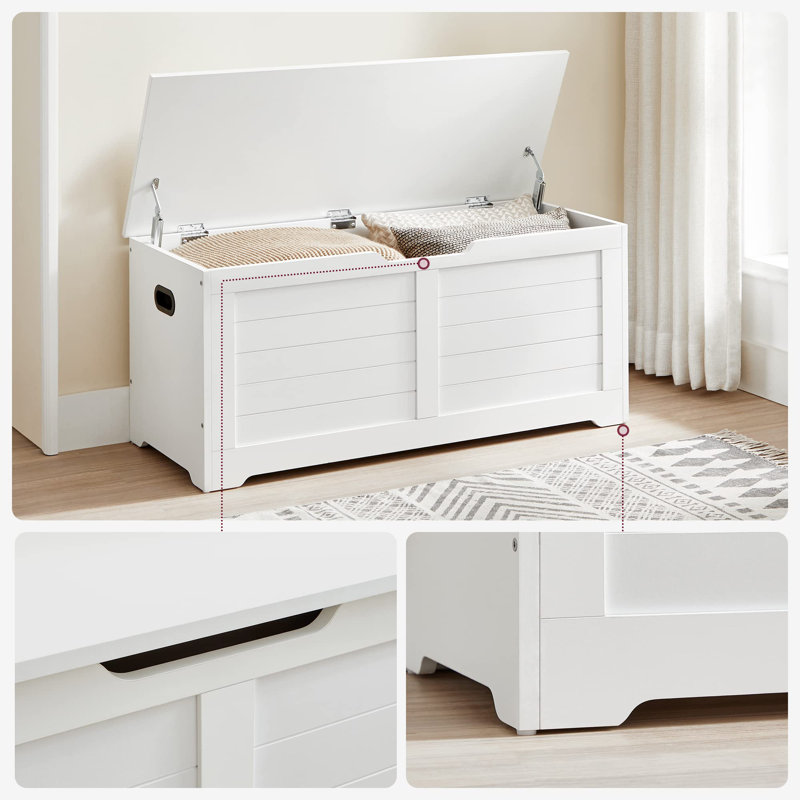 Cinderford Camp Trunk / Footlocker, White