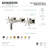 Kingston Brass Hamilton Two-Handle 3-Hole Wall Mount Bathroom Faucet-91118446