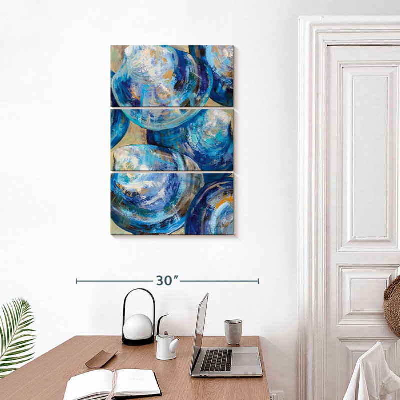 Aletra Beyond Blue Shells, 32" H x 20" W