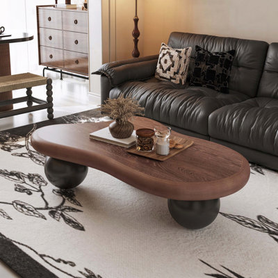 Table basse en forme de nuage avec coins sécuritaires et lisses